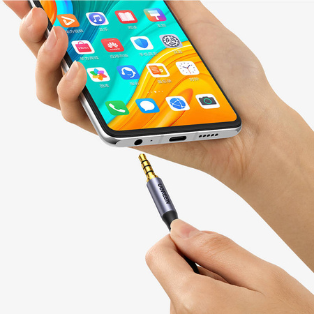 KABEL MINI JACK 3.5MM UGREEN AV183, AUX, 3M (CZARNY)