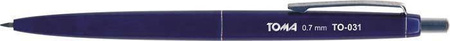 DŁUGOPIS AUTOMATYCZNY TOMA ASYSTENT TO-031 1 2 NIEBIESKI 0.7 OB. NIEBIESKA