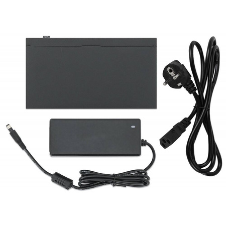 INTELLINET SWITCH GIGABIT 5XPOE PASSTHROUGH ZASILANY POE LUB AC,68W