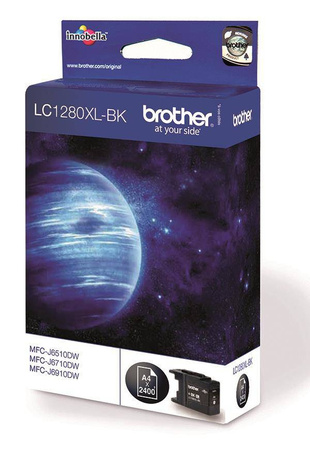 TUSZ ORYGINALNY BROTHER LC1280XLBK CZARNY 2400 STRON