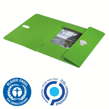 TECZKA A4 LEITZ RECYCLE 46220055 ZIELONY PP
