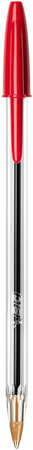 Długopis BIC CRISTAL 847899 czerwony 1.0mm przezroczysta obudowa