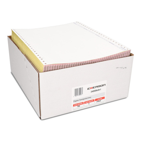 PAPIER SAMOKOPIUJĄCY 240 6'' EMERSON NADRUK ORYGINAŁ/KOPIA KOLOROWE KOPIE 1+4 700 SKŁADEK