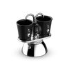 KAWIARKA BIALETTI - SET MINI EXPRESS INDUCTION 2TZ CZARNA + 2 FILIŻANKI
