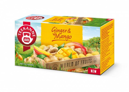 HERBATA ZIELONA, IMBIR&MANGO TEEKANNE 20 TOREBEK