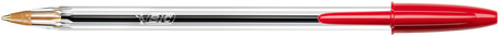 Długopis BIC CRISTAL 847899 czerwony 1.0mm przezroczysta obudowa