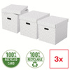 PUDŁO Z POKRYWĄ 320X315X365MM ESSELTE 628288 BIAŁY 3SZT