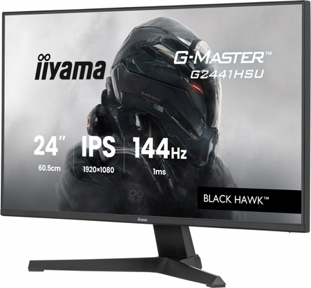 IIYAMA MONITOR 23,8 CALA G2441HSU-B1 IPS,FHD,144HZ,1MS,2XUSB,350CD,HDMI,DP