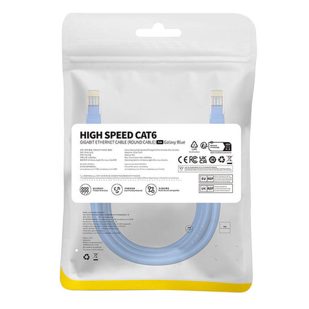 KABEL SIECIOWY BASEUS ETHERNET RJ45, CAT.6, 3M (NIEBIESKI)