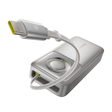 POWERBANK BASEUS OS FREE2PULL 20000MAH 65W + KABEL (SZARY)