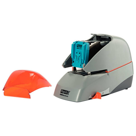 ZSZYWACZ ELEKTRYCZNY RAPID SUPREME 5080E SREBRNY, POMARAŃCZOWY 80 KARTEK