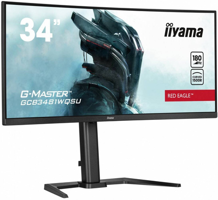 IIYAMA MONITOR 34 CALE GCB3481WQSU-B1 VA, UWQHD, 180HZ, 0.3MS, 500CD