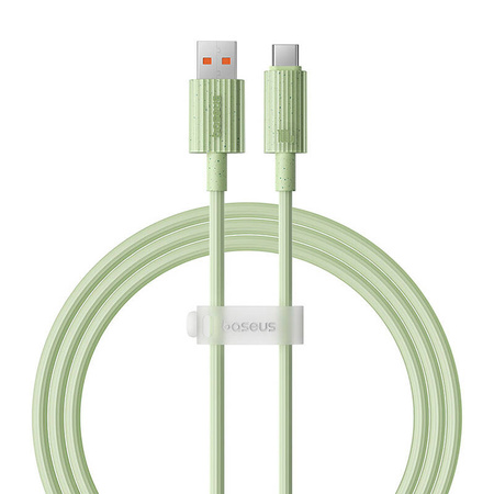 Kabel szybko ładujący Baseus USB do USB-C Habitat Series 100W, 1m (zielony)