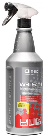PREPARAT DO MYCIA SANITARIATÓW I ŁAZIENEK CLINEX W3 FORTE 1L