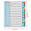 PRZEKŁADKI 1-10 A4 MAXI ESSELTE 100208 MIX