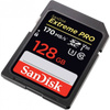 SANDISK KARTA PAMIĘCI EXTREME PRO SDXC 128GB 170/90 MB/S V30 UHS-I U3