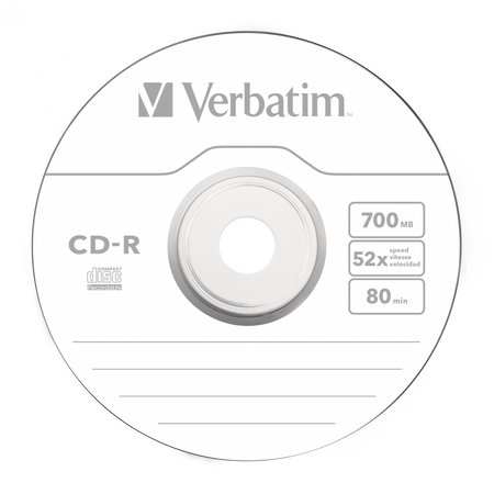 PŁYTA CD-R 700MB 52X VERBATIM DATALIFE 43787 SPINDLE 50 SZT.