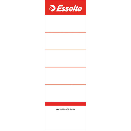 ETYKIETY DO SEGREGATORA WSUWANE 50X158MM ESSELTE 81080 BIAŁY 100SZT