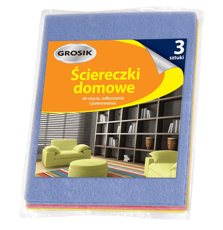ŚCIERECZKA WIZKOZOWA GROSIK 8571028626 32X38 CM 3 SZT