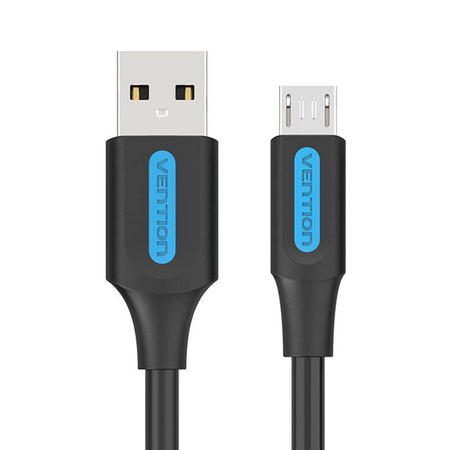 KABEL USB 2.0 A DO MICRO USB VENTION COLBC 3A 0,25M CZARNY