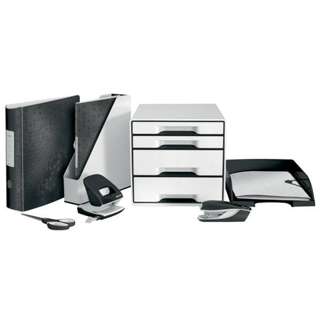 POJEMNIK Z SZUFLADAMI 287X363X270MM LEITZ WOW CUBE 52521001 CZARNY 4 SZUFLADY
