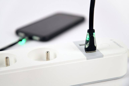 GEMBIRD INTELIGENTNA LISTWA ZASILAJĄCA TUYA 4XFR 2XUSB-A 1XUSB-C BIAŁA