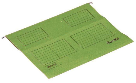Teczka zawieszkowa A4 BANTEX 100331436 jasno zielona z kartonu