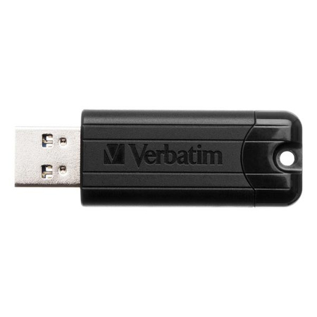 VERBATIM USB FLASH DISK, USB 3.0, 256GB, PINSTRIPE, STORE N GO, CZARNY, 49320, USB A, Z WYSUWANYM ZŁĄCZEM