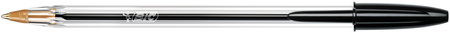 Długopis BIC CRISTAL 847897 czarny 1.0mm przezroczysta obudowa