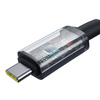 KABEL USB-C DO USB-C BASEUS CRYSTAL SHINE 100W, 1,5M 20GB (CZARNY)