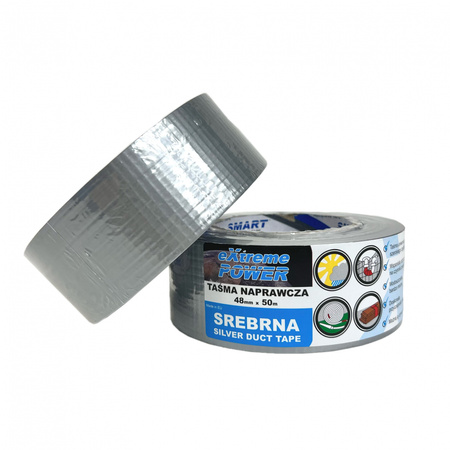 TAŚMA NAPRAWCZA 48MMX50M SREBRNA EXTREME POWER SMART
