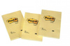 KARTECZKI SAMOPRZYLEPNE 102X152MM 3M POST-IT® 662 ŻÓŁTE W KRATKĘ 100 KART