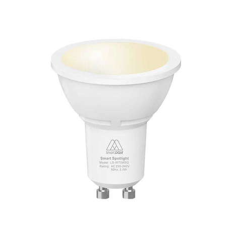 ŻARÓWKA LED 5,5 W BIAŁA DGM SMART SPOTLIGHT LS-WT5W5G GU10 2700 - 6500 K 350 LM WIFI 2.4