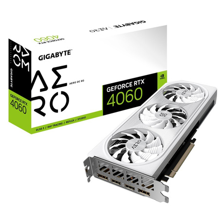 GIGABYTE KARTA GRAFICZNA GEFORCE RTX 4060 AERO OC 8G GDDR6 128BIT 2DP/2HDMI
