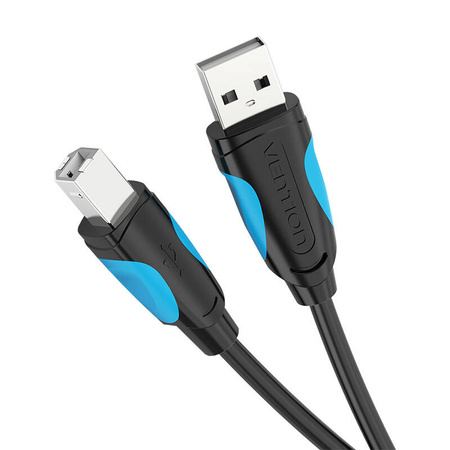Kabel VENTION VAS-A16-B100 USB-A-USB-B 1m (czarny)