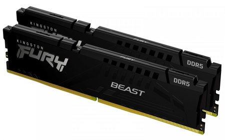 KINGSTON PAMIĘĆ DDR5 FURY BEAST BLACK 16GB(2* 8GB)/5200 CL36 EXPO