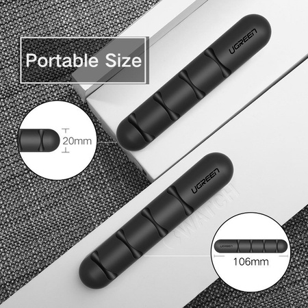 ORGANIZER UCHWYT NA KABLE UGREEN  LP114 4 SLOTY (2 SZTUKI)