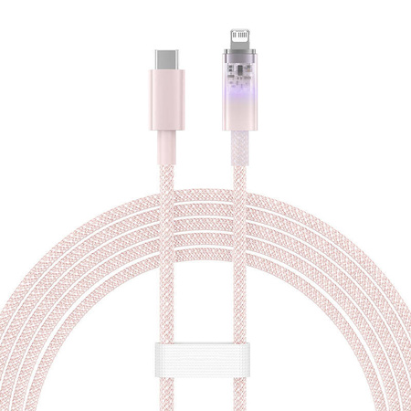 KABEL SZYBKO ŁADUJĄCY BASEUS USB-C DO LIGHTNING EXPLORER SERIES 20W (RÓŻOWY)