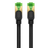 KABEL SIECIOWY W OPLOCIE KAT. 8 BASEUS ETHERNET RJ45, 40GBPS, 0,5M (CZARNY)
