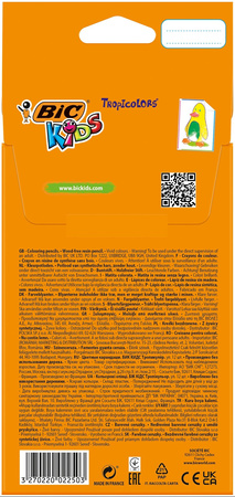 KREDKI OŁÓWKOWE BIC KIDS TROPICOLORS 83256611 MIX*12