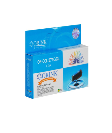 TUSZ ZAMIENNY ORINK CLI571X 0332C001 CYAN 10,8ML