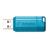 VERBATIM USB FLASH DISK, USB 2.0, 32GB, PINSTRIPE, STORE N GO, NIEBIESKI, 49057, USB A, Z WYSUWANYM ZŁĄCZEM