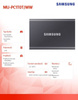 SAMSUNG DYSK PORTABLE T7 2TB USB3.2 GEN.2 SZARY