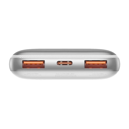 Powerbank Baseus Bipow Pro 10000mAh, 2xUSB, USB-C, 20W (biały)