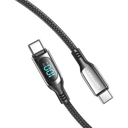 KABEL USB VENTION TAYBAV USB 2.0 C-C 100 W 5A  1.2M  (CZARNY)