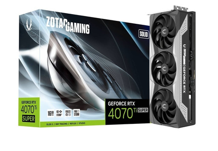 ZOTAC KARTA GRAFICZNA GEFROCE RTX 4070 TI SUPER SOLID 16GB GDDR6X 256BIT