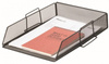 SZUFLADA NA DOKUMENTY 280X340X80MM Q-CONNECT OFFICE SET CZARNA METALOWA SIATKA
