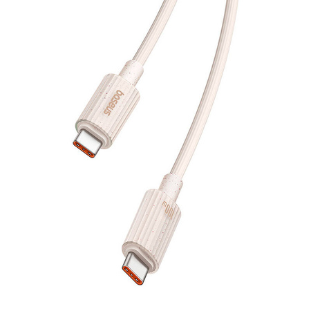 KABEL SZYBKO ŁADUJĄCY BASEUS USB-C DO USB-C HABITAT SERIES 100W, 2M (RÓŻOWY)