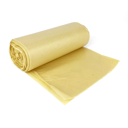 WORKI NA ŚMIECI LDPE ŻÓŁTE 35L 20SZT