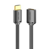 KABEL PRZEDŁUŻAJĄCY HDMI 2.0 MĘSKI DO HDMI 2.0 ŻEŃSKI VENTION AHCBD 0,5M, 4K 60HZ, (CZARNY)